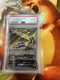 Skutank V 181/195 Silver Tempest PSA Graded 10 Pokemon TCG - Image 1