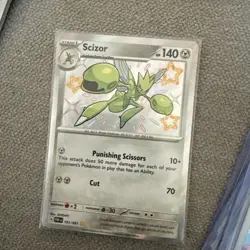 Scizor 191/091 Shiny Holo Pokemon TCG Paldean Fates NM - Image 1