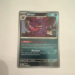Pokemon Gengar Reverse Holo Uncommon 057/091 SV: Paldean Fates 130 HP English - Image 1