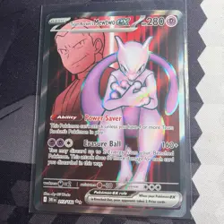 Pokemon TCG Team Rockets Mewtwo EX 213/182 Ultra Rare Destined Rivals - Image 1