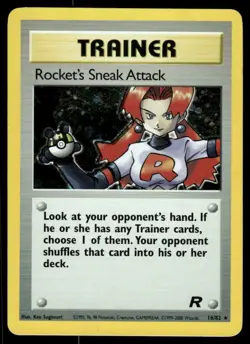 *WED NIGHT* Rocket's Sneak Attack 16/82 Team Rocket Holo Rare - Image 1