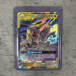 Pokemon Garchomp & Giratina GX TAG TEAM Ultra Rare Holo 146/236 HP270 NEAR MINT - Image 1
