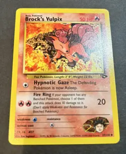 Pokemon TCG Brock's Vulpix Pokemon Promos 37/132 Regular Promo NM - Image 1