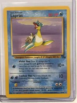 Pokemon TCG Lapras 25/62 Fossil 1999 - Image 1