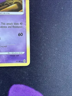 Pokemon TCG Gengar Lv. 46 17/99 Platinum Arceus Regular Rare Vintage 2009 NM/LP - Image 4