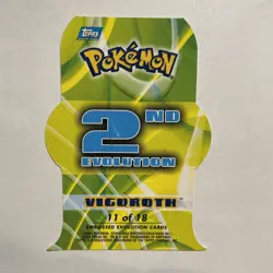 Vigoroth Topps Pokemon Advanced Challenge Embossed Evolution Die Cut 11 of 18 - Image 2