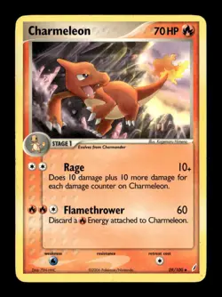 Charmeleon Crystal Guardians #029/100 LP Pokemon Uncommon - Image 1