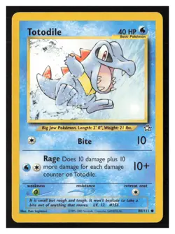 Totodile (80) Neo Genesis #080/111 LP Pokemon - Image 1