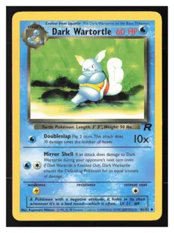 Dark Wartortle Team Rocket #46/82 Pokemon Uncommon - Image 1