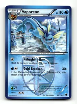 Vaporeon (Team Plasma) Plasma Freeze #20/116 Pokemon Uncommon - Image 1