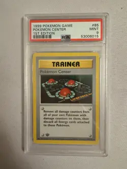 1999 Pokemon - 1st Edition Shadowless Pokemon Center Base Set 85/102 PSA 9 Mint! - Image 1