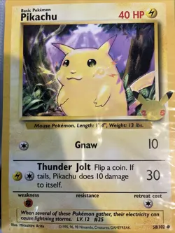 pokemon jumbo card lot - 25th anniversary pokemon cards - all jumbo - Image 1