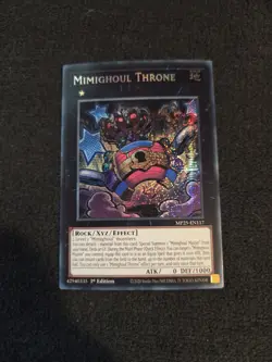 Mimighoul Throne - MP25-EN117 - Prismatic Secret Rare YuGiOh - Image 1