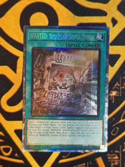 WANTED: Seeker of Sinful Spoils RA03-EN074 (PCR) Prismatic Collector Rare Yugioh - Image 1