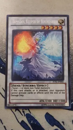 YuGiOh! Armades, Keeper of Boundaries JOTL-EN045 Secret Rare Unlimited NM - Image 1