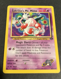 Sabrina's Mr. Mime 59/132 Gym Challenge Uncommon Pokemon Card NM Free Shipping - Image 1