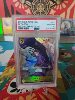 PSA 10 GEM MINT JAPANESE ONE PIECE 2023 GEDATSU OP05-102 ALTERNATE ART - Image 1