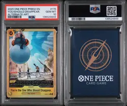 2025 One Piece PRB02 EN You're The One Who Should Disappear Alt Art PSA 10 💎 - Image 2