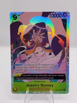 Jewelry Bonney OP13-108 SR Carrying on His Will One Piece TCG Super Rare Eng. - Image 1