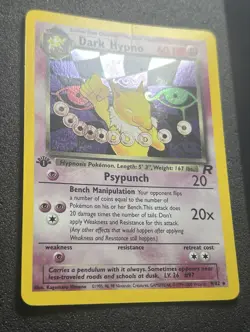 POKEMON CARD 2000 DARK HYPNO HOLO FIRST EDITION 9/82 TEAM ROCKET - Image 2