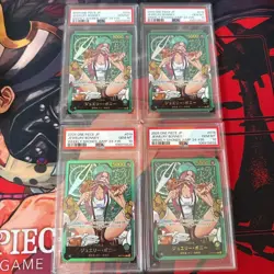 PSA 10 Jewelry Bonney OP07-019 Promo Gold Text Lecafig ONE PIECE Card 4-piece JP - Image 1