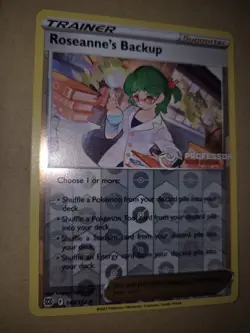 Pokemon Card Roseanne's Backup Professor Program Seminar Promo 148/172 Holo 2022 - Image 2
