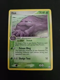 Muk 11/92 Near Mint Rare Holo Pokemon Card- EX Legend Maker - Image 1