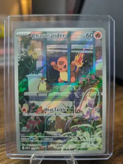 Pokemon TCG 2023 Obsidian Flames Charmander 044 Holo Black Star Promo Card - Image 1