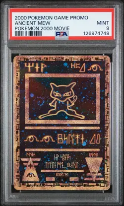 2000 POKEMON GAME MOVIE POKEMON 2000 MOVIE ANCIENT MEW PSA 9 Swirl - Image 1