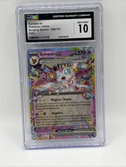 2024 Pokemon English Sylveon ex 086/191 Surging Sparks - SSP EN Holo CGC 10 - Image 1