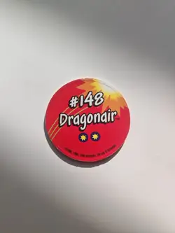 Red Pokemon Tazos Dragonair #148 Walkers 90s Collectable Rare Vintage 1999 - Image 2