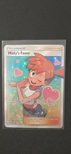 Pokemon TCG Misty's Favor 235/236 Ultra Rare Full Art Holo Sm-Unified Minds - Image 2