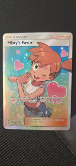 Pokemon TCG Misty's Favor 235/236 Ultra Rare Full Art Holo Sm-Unified Minds - Image 4