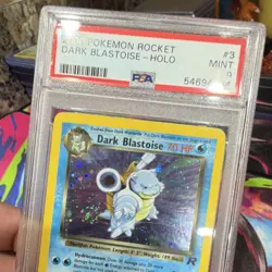 Pokemon Team Rocket Dark Blastoise Holo Rare 3/82 PSA 9 2000 Unlimited - Image 1