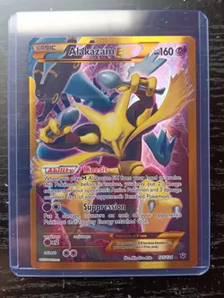 Pokemon TCG Alakazam EX 125/124 Fates Collide Secret Rare Full Art Holo 2016 - Image 1
