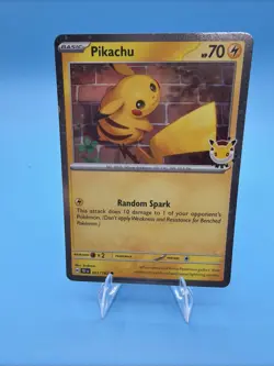 DOUBLE SWIRL 🌀 Pikachu 051 /162 2026 Pokemon Day 30th Anniversary Promo Cosmos - Image 2
