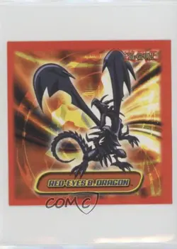 Red Eyes Black Dragon Topps YuGiOh Sticker Collection #18 2002 - Image 1
