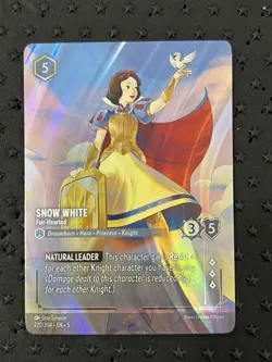 Disney Lorcana - Snow White, Fair-Hearted - ENCHANTED - Shimmering Skies 220/204 - Image 1