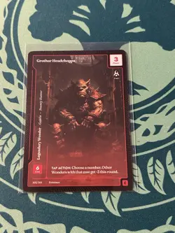 Grothar Headchoppa Paper Epic Wonders Of The First Existence Solfera Goblin - Image 1