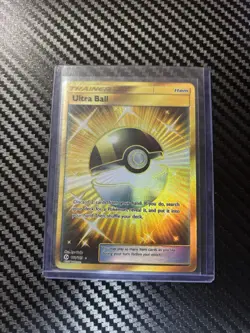 Pokemon Ultra Ball Secret Rare Full Art Holo SM Base Set Trainer 161/149 - Image 1