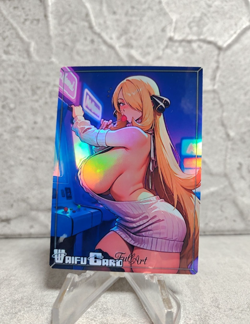 Cynthia Trading Card Waifu Goddess Story Anime Girl holo Karte Manga Full Art - Image 1