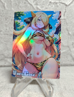 Cynthia Trading Card Waifu Goddess Story Anime Girl holo Karte Manga Full Art - Image 1