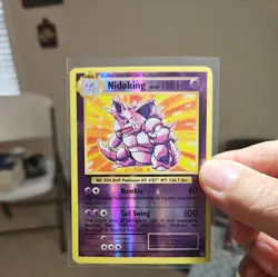 Pokemon Nidoking TCG Reverse Holo Rare Card 45/108 XY Evolutions - Image 1