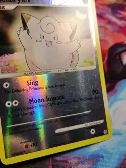 Pokemon Card - Clefairy Diamond and Pearl 77/130 Common Reverse Holo LP/MP - Image 3