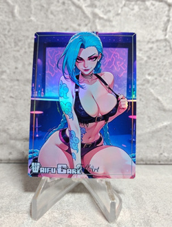 Jinx Trading Card Waifu Goddess Story Anime Girl holo Karte Manga Full Art - Image 1