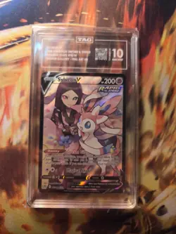 TAG 10 Sylveon V TG14/TG30 Brilliant Stars FA Pokemon Card Trainer Gallery WOW - Image 1