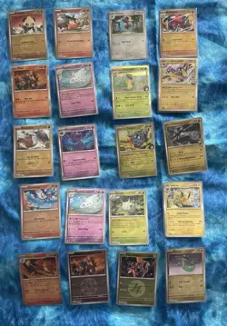 Pokemon Card Bundle ALL Holo Reverse Holo Foil Various Common/Uncommon - Image 1