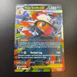 Mega Scrafty ex 135/217 Double Rare Ascended Heroes Pokemon card TCG - Image 1