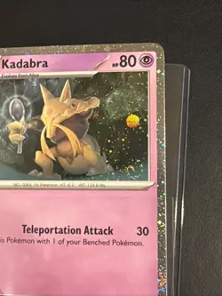 Kadabra 064/165 Scarlet & Violet 151 Cosmos Holo Promo Pokemon Card 2 Swirls NM - Image 3