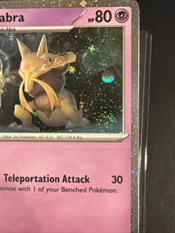 Kadabra 064/165 Scarlet & Violet 151 Cosmos Holo Promo Pokemon Card 2 Swirls NM - Image 4